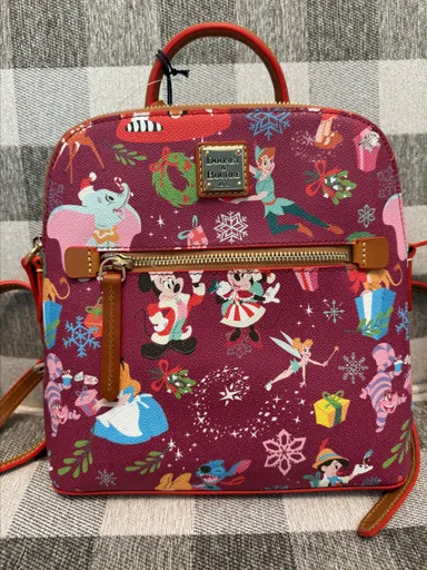 Disney Dooney & Bourke Christmas Classic Mini Backpack Mickey and Minnie NWTs!!