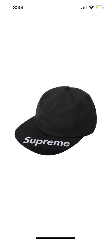Supreme 6 Panel Hat (Black)