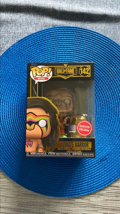 142 Ultimate Warrior Funko Pop and Pin