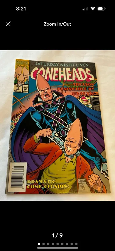 Vintage Marvel / SNL Coneheads #4 “Treason Punishable by Gallak!” (1994).