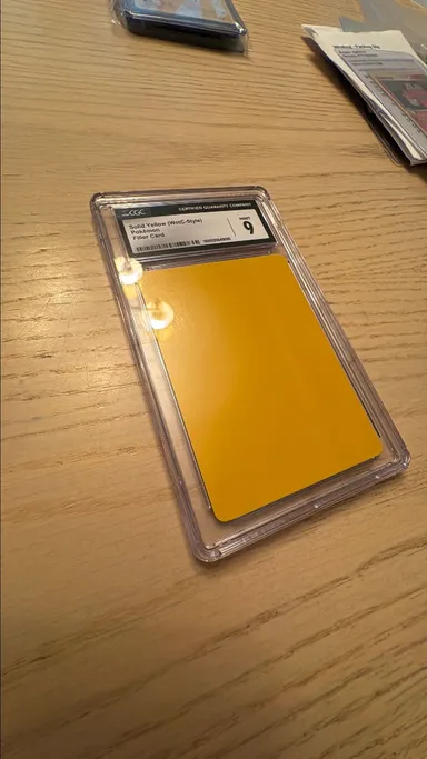 Solid Yellow Filler Card (WOTC-Style) Mint 9