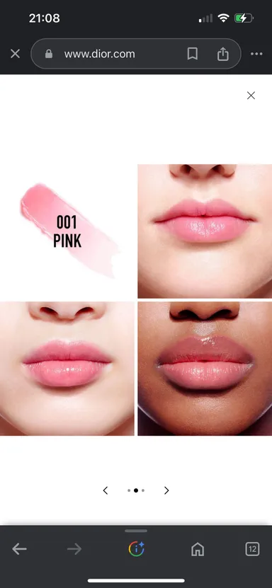 Dior Addict Lip Glow 001 Pink Sheer New Unboxed