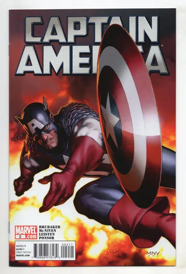 Captain America #2 NM First Print Ed Brubaker Steve McNiven