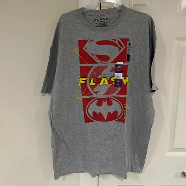 Men’s Size 2XL The Flash Grey Tshirt