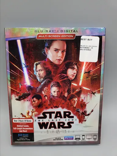 Star Wars Episode VIII The Last Jedi Blu-ray Daisy Ridley John Boyega
