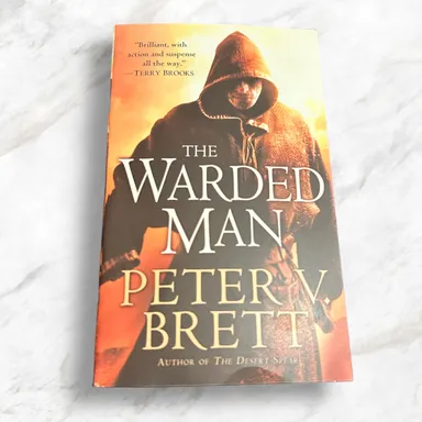 Book The Warded Man by Peter V. Brett New Paperback Dark fantasy fiction