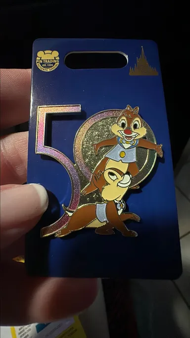 Disney 50th Chip and Dale Pin
