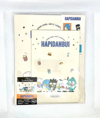 Sanrio Hapidanbui Letter Set with Stickers