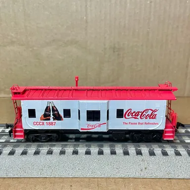 HO Athearn Coca-cola Coke bay window caboose, rtr for train set nos, cccx 1887