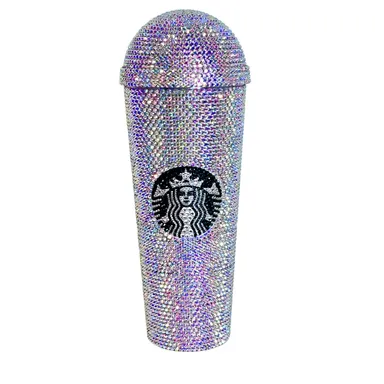 New Custom Bling Starbucks Venti Tumbler - Crystal AB Dome