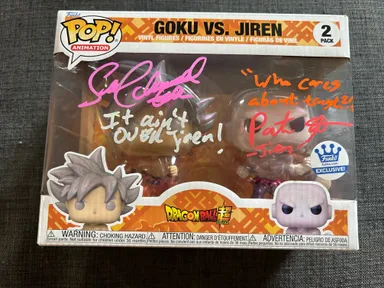 Goku vs jiren Funko signed double quoted 4 color