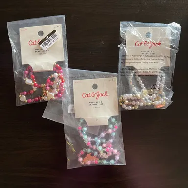 A Bundle of Three Necklace & Bracelet Sets - NWT