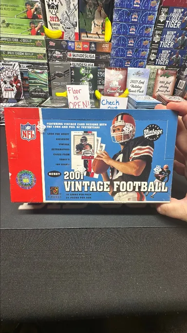 2001 Upper Deck Vintage Football Hobby Box Factory Sealed Ultra Rare