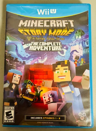 Minecraft Story Mode: The Complete Adventure (Nintendo Wii U, 2015) No Manual