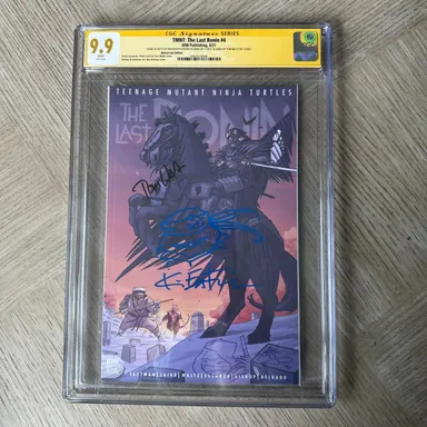 TMNT:The Last Ronin #4 CGC 9.9 Signed & Sketched IDW 2021 Ben Bishop Cover