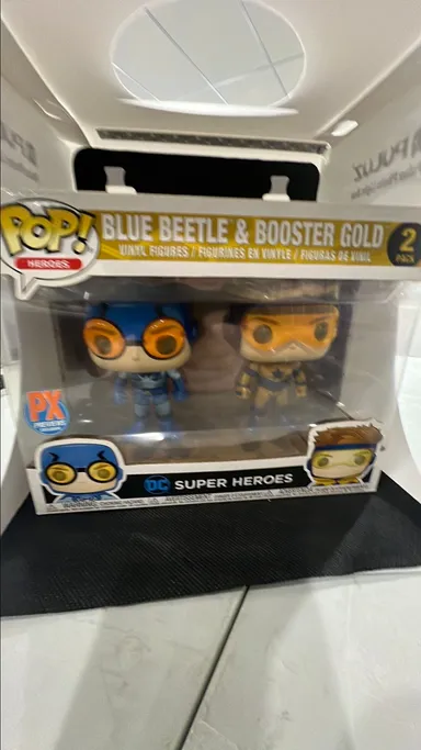 Pop! Heroes- DC Blue Beetle & Booster Gold 2 pack(PX preview exclusive)