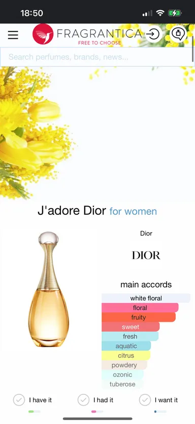 NIB J'adore by Dior deluxe mini EDP for women 5 ml.