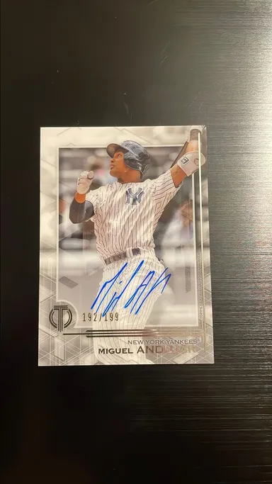 Miguel Andujar 2019 Topps Tribute Auto #192/199