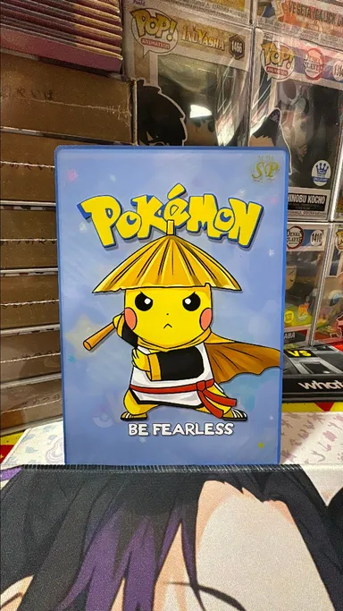 A. Pokemon Pikachu Be Fearless A5 Acrylic