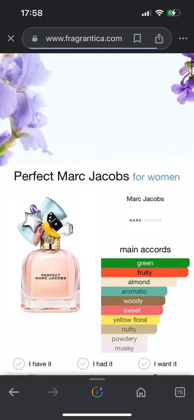 Marc Jacobs Perfect Deluxe Mini perfume for women 5 ml. New Unboxed