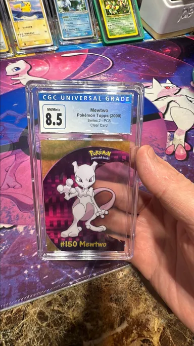 2000 Series 2 (Oval Nintendo Seal) Mewtwo Clear Card CGC 8.5
