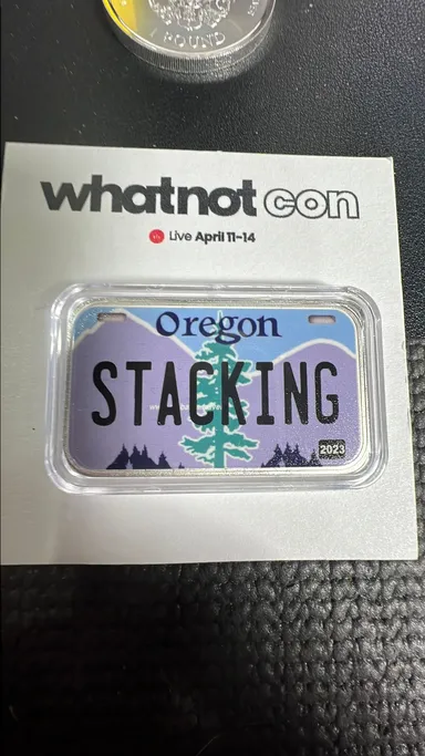 Stacking Plate Oregon  Silver