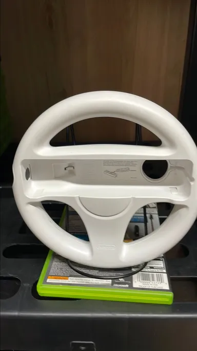 Wii: Wii white steering wheel