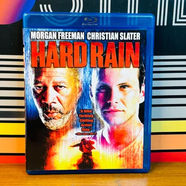 Hard Rain 1998 Blu-ray Disc Morgan Freeman Christian Slater Action Thriller