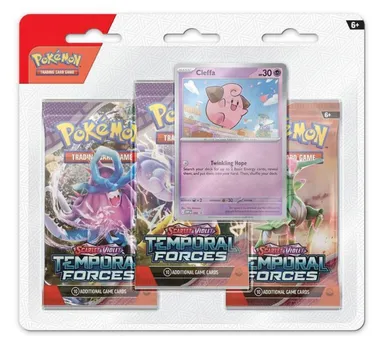 0 - Pack Rips Temporal Forces 3x packs and Cleffa Promo