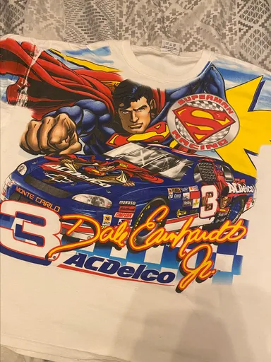Dale Jr 3 AOP Superman Racing Shirt 2XL
