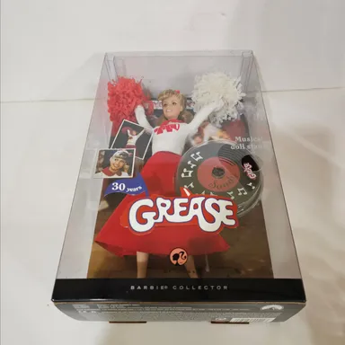 Grease Cheerleader Sandy Barbie Doll Pink Label 30 Years Olivia Newton John- NIB