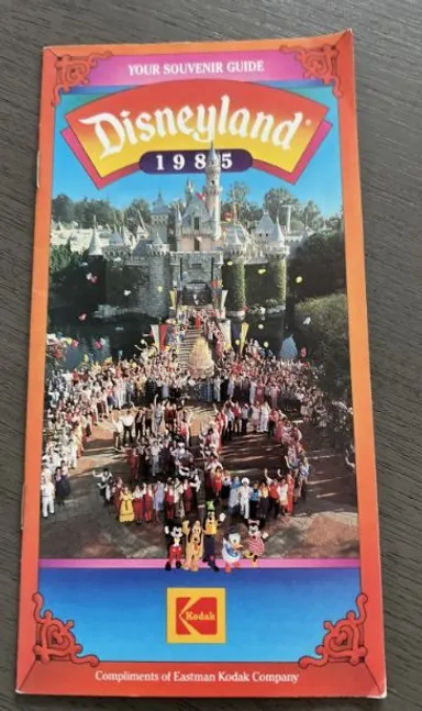 Your Souvenir Guide Disneyland 1985 Eastman Kodak guidebook