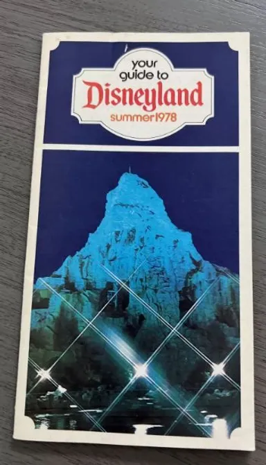 your guide to Disneyland summer 1978 Polaroid featuring Matterhorn