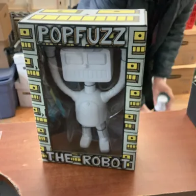 White PopFuzz Robot