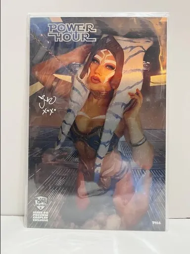 Power Hour #2 Cosplay Exclusive Metal PH4 signed by Rachel Hollon w/COA 