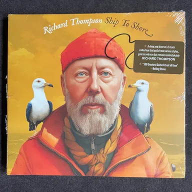 Richard Thompson – Ship To Shore – Compact Disc, CD, Autographed, New West Records, 2024