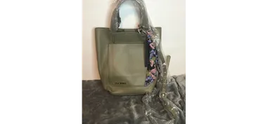 Steve Madden GT5000TT Olive Mini Tote with Scarf