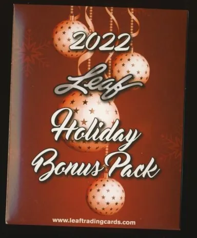 2022 Leaf Holiday Bonus Pack Guaranteed Auto, Relic, 1/1, Or Printing Plate