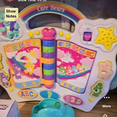 vintage Care bear interactive toy book