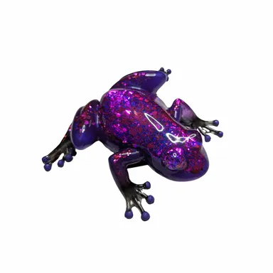 Purple Glittered Frog