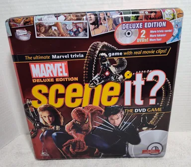 MARVEL Scene It? Deluxe Edition 2 DVD Collector's Tin Box Board Game (NEW)