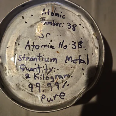 5 Pounds of strontium Metal Can 99.9 %
