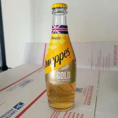Schweppes Pineapple Glass Bottle Drinks (Britain)