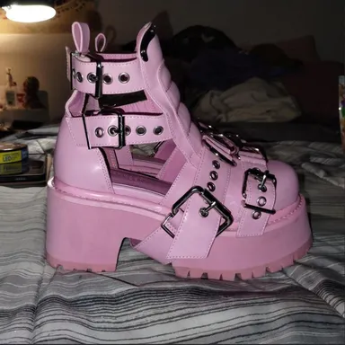 Rev Your Engine Buckled Boots by Current Mood - NWT - Dolls Kill