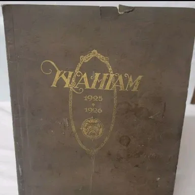 Antique 1925 And 1926 Klahiam Year Condition Soft Cover, Tight Binding, No Writings.
