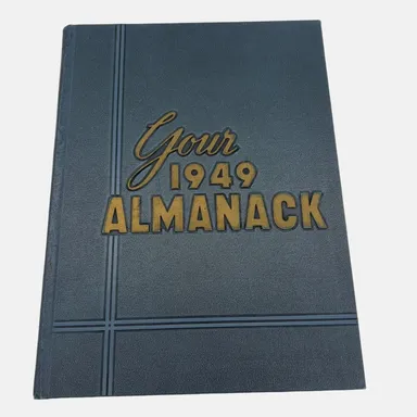 Vintage 1949 The Almanack Yearbook Franklin College Indiana