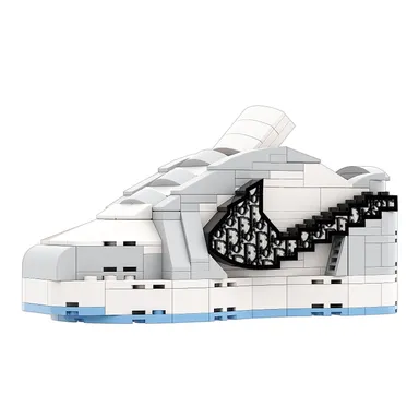 Regular Size AJ1 Dior low Sneaker Bricks Building Set