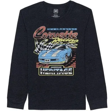 Mens Corvette Long Sleeve Shirt 2XL NEW Regular Chevrolet T-Shirt