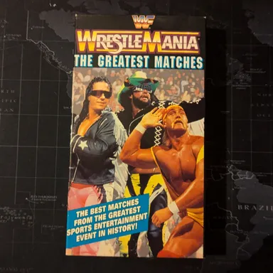 VHS - Wrestling - WWF WrestleMania The Greatest Matches
