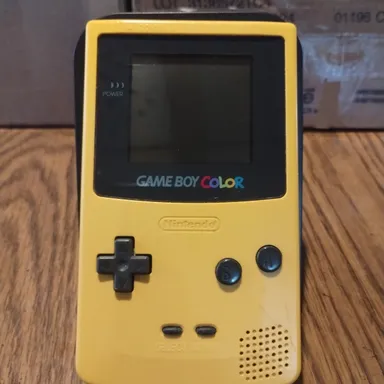 Yellow Nintendo Gameboy Color Console GBC